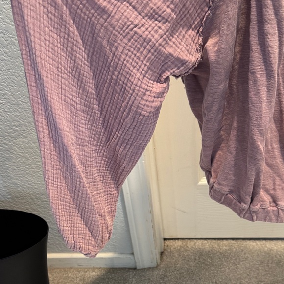 We The Free Parfait Bubble Lavender Purple Off-Shoulder Top Large NWOT - Picture 9 of 15